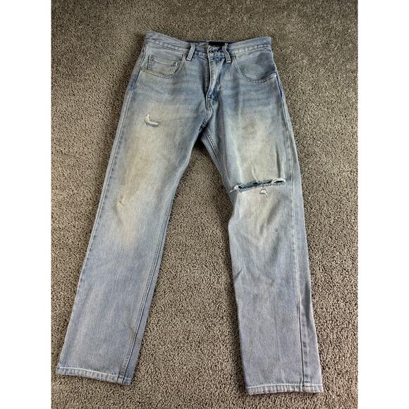 Levis Silver Tab Jeans Mens 31 Denim Straight Fit Pockets Casual 31x31 (31x32) - Picture 1 of 16